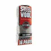 Homax #3 Rhodes American Steel Wool Pad Course, PK 16 106606-06